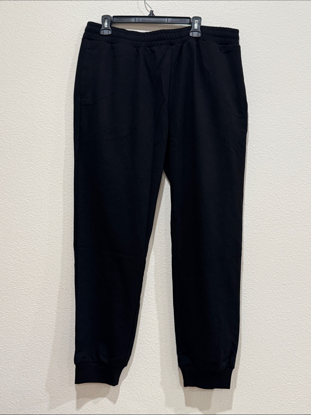 naked wardrobe Black Men's Elastic-Waist Joggers